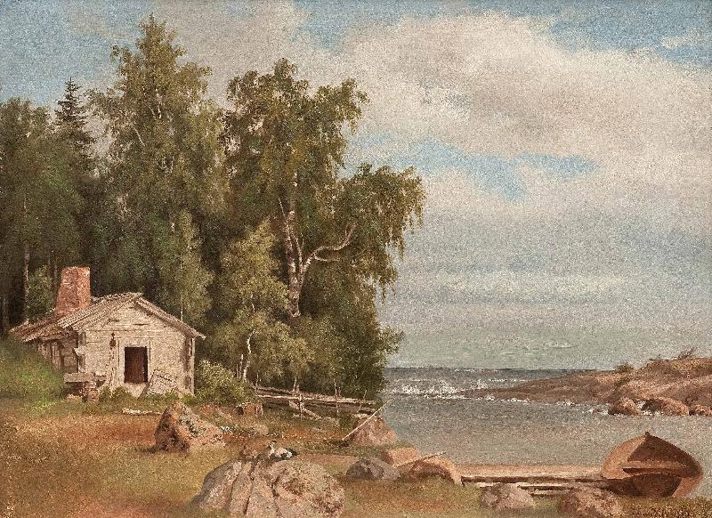 Eduard Magnus Strandlandskap fran Lovo oil painting picture
